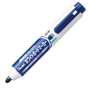 (まとめ) ぺんてる ノック式ハンディ ホワイトボードマーカー 中字丸芯 青 MWXN5M-C 1本 【×30セット】 白 送料無料の通販は