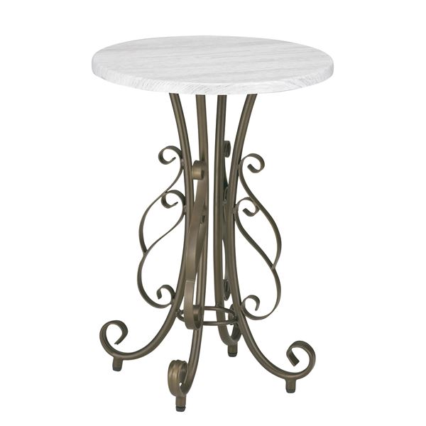 サイドテーブル エンドテーブル コーナーテーブル 小型 脇台 机 ミニテーブル 直径40cm 金属 スチール フレーム 木目調 アジャスター付 セレスティア ラウンドテーブル リビング 店舗 送料無料の通販は 13,591円