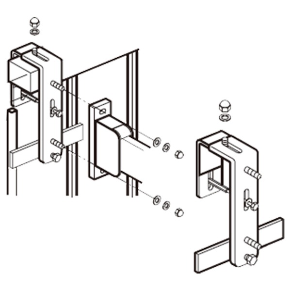 ホスクリーン 笠木付パーツ 【生地 HP-7B】 ステンレス ゴム 便利な笠木取付器具で、洗濯物干しにストレスフリー 頑丈なホスクリーン笠木付パーツで長持ち 風にも負けないゴム素材でしっかり固定 高品質な仕上がりの干し器具 送料無料の通販は