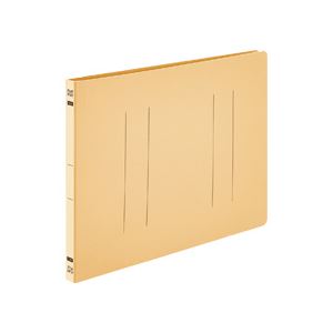 （まとめ） TANOSEE フラットファイルE A4ヨコ 150枚収容 背幅18mm イエロー 1パック（10冊） 【×10セット】 黄