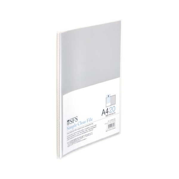 （まとめ） たんぽぽ A4クリアーファイル A4判タテ型（20ポケット） 109991030 クリアー 1冊入 【×20セット】 送料無料の通販は 4,881円