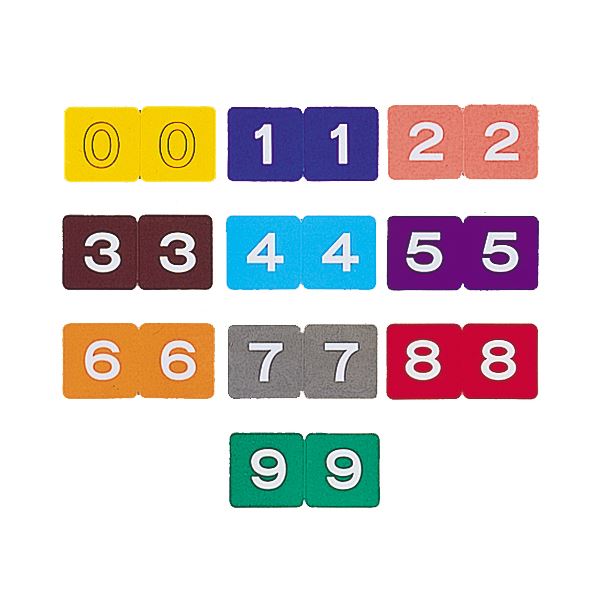 （まとめ）リヒトラブ ナンバーラベルMロールタイプ 「9」 HK751R-9 1箱（300片）〔×10セット〕