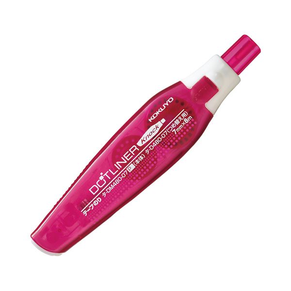 (まとめ) コクヨ テープのり ドットライナーノック 本体 7mm×8m ピンク タ-DM480-07P 1個 【×30セット】 送料無料の通販は