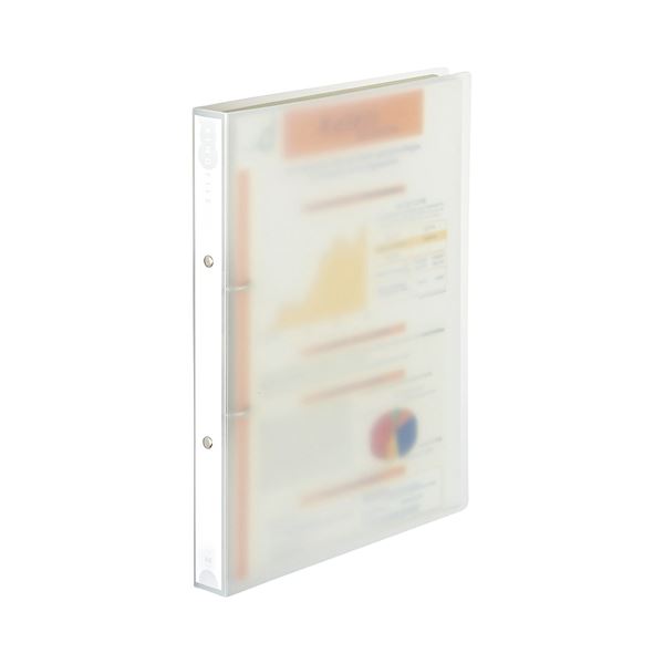 まとめ） TANOSEE 片開きパイプ式ファイルE A4タテ 500枚収容 背幅76mm