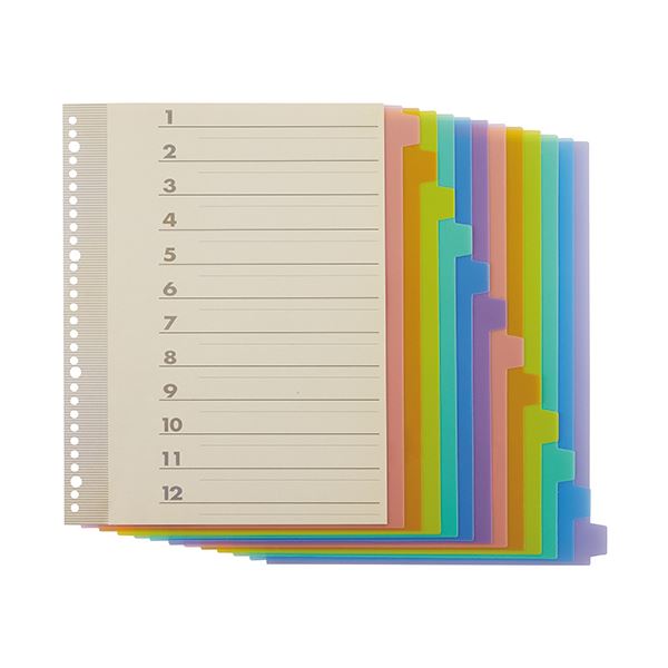 （まとめ）TANOSEE インデックス(PP)A4タテ 2穴 10山 1セット(20組) 〔×2セット〕 | （まとめ） TANOSEE インデックス（PP） A4タテ 2穴 5色5山 1セット（40組：2組×20パック） ×2セット  ds-1576287 | インデックス・仕切りカード | 文房具・オフィス用品