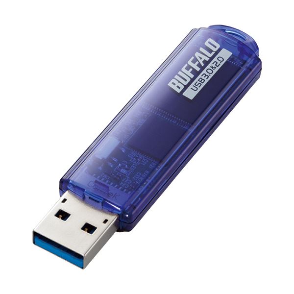 バッファロー USB3.0対応USBメモリー スタンダードモデル 32GB ブルー RUF3-C32GA-BL 1個 青 送料無料の通販は 5,174円