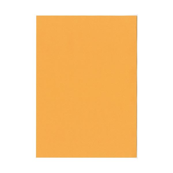 北越コーポレーション 紀州の色上質 A4 Y目 超厚口 オレンジ 1箱(800枚：100枚×8冊) 鮮やかなオレンジが魅力の、色彩豊かな高品質紙 800枚の贅沢な使い心地をお届けします 送料無料の通販は
