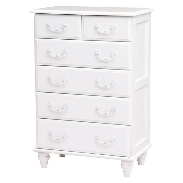 チェスト タンス キャビネット 整理 収納 棚 約幅60×奥行35×高さ90cm ホワイト 木製 桐 脚付き 引き出し付き リビング ダイニング 白 送料無料の通販は 28,272円