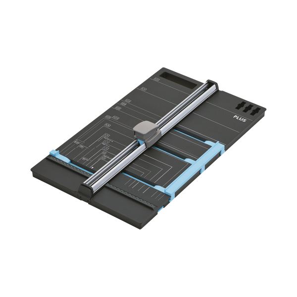 プラス スライドカッター ハンブンコ 432mm（A3長辺） PK-811 1台 簡単に半分に切れる Wゲージ搭載スライドカッター 大判432mm（A3長辺）で便利 送料無料の通販は