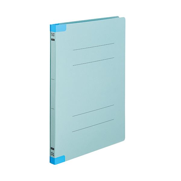 TANOSEEフラットファイル(背補強タイプ) A4タテ 150枚収容 背幅18mm ブルー1セット(100冊:10冊×10パック) 青 送料無料の通販は 7,572円