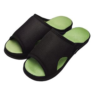 【20個セット】 アルファックス ガチ押し 健康ルームサンダル メンズふみっぱ グリーン フリーサイズ AP-507918 緑