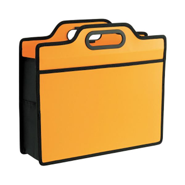 （まとめ）ライオン事務器 オフィス 事務用 キャリングバッグ（ビジカル）タテ330×ヨコ365×厚さ110mm イエロー BK-353B 1個【×5セット】 黄 送料無料の通販は 9,060円