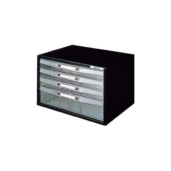 アバンテケースA4横 浅3深1 AL-W4-D 黒 スタイリッシュなA4横収納ケース、奥行き3段で浅い3段と深い1段の使い勝手抜群 AL-W4-D黒 送料無料の通販は 9,894円