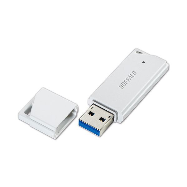 (まとめ) バッファローUSB3.1(Gen1)対応 USBメモリー バリューモデル 32GB ホワイト RUF3-K32GB-WH1個 【×10セット】 白 送料無料