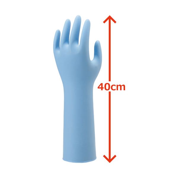 （まとめ） ショーワグローブ ニトリスト・スーパーロング NO.887 L 50枚【×5セット】 極上の保護力 驚異の長さ NO.887 Lサイズ50枚セット 送料無料の通販は