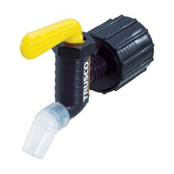 （まとめ）TRUSCO 樹脂製給油コックキューちゃん 口径40 フッ素ゴム 黄 QC-40-FKM-Y 1個【×3セット】 送料無料の通販は