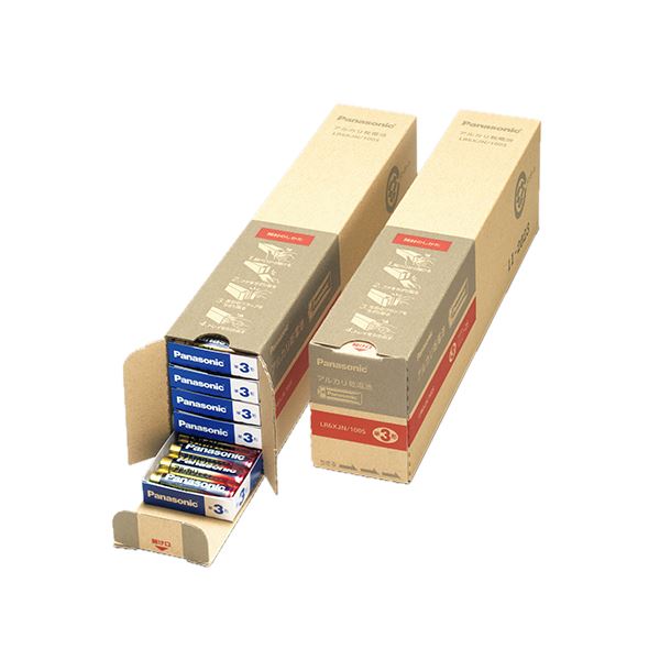 (まとめ）パナソニック アルカリ乾電池 単3形 業務用パック LR6XJN/100S 1箱(100本)【×3セット】 送料無料