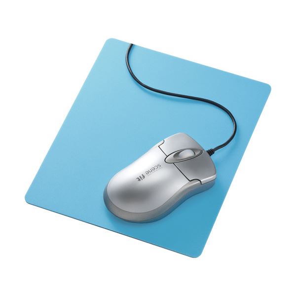 (まとめ) ずれないマウスパッド ブルー MPD-NS1BL 1枚 【×10セット】 青 革新的なデザインで快適な操作を実現 マウスのズレを一切許さない、青いマウスパッドが10枚セットで登場 青 送料無料の通販は