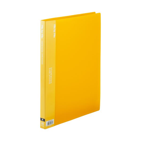 (まとめ) ビュートン クリヤーブック(クリアブック) A4タテ 20ポケット 背幅17mm イエロー BCB-A4-20Y 1冊 【×30セット】 黄 送料無料の通販は