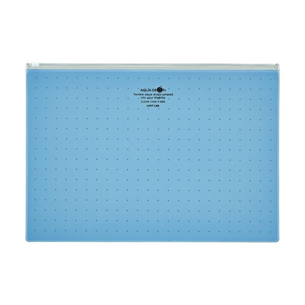 (まとめ) リヒトラブ AQUA DROPs クリヤーケース A4ヨコ 青 F-5303-8 1枚 〔×50セット〕 まとめ) リヒトラブ AQUA DROPs クリヤーケース A4ヨコ 青 F-5303-8 1