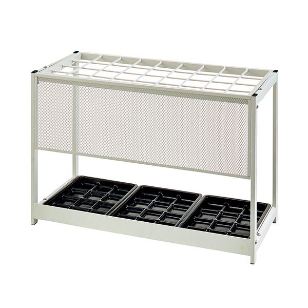 TANOSEE 傘立て（折りたたみタイプ） 36本用 ホワイト 1台 完成品 白 送料無料