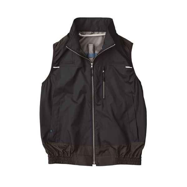 KU92120 空調服 R ポリエステル製 遮熱フルハーネス仕様ベスト 服のみ ダークブルー LL 青 熱を遮断するフルハーネス仕様のポリエステル空調服 快適なダークブルーのLLサイズベスト 青 送料無料