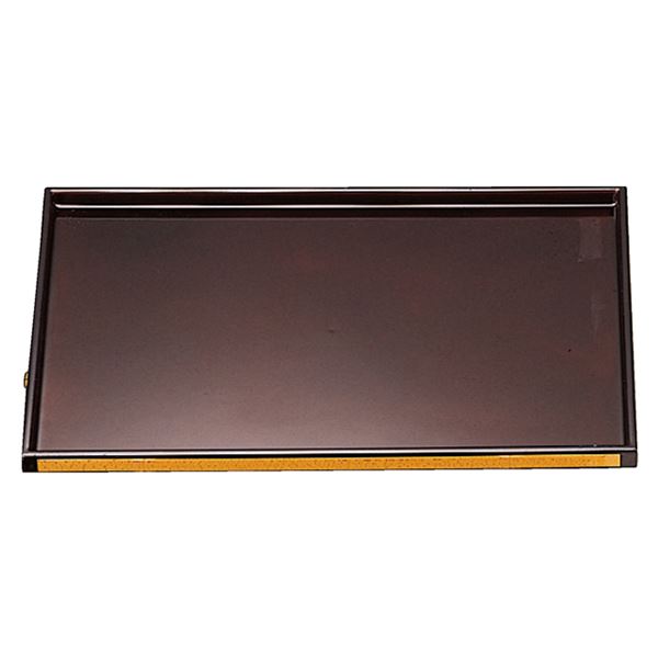 尺5 竹張切立盆/トレー 【溜毘沙門天塗】 457mm×327mm×20mm 日本製 国産 〔和食 レストラン 店舗 お店〕 送料無料の通販は 5,404円