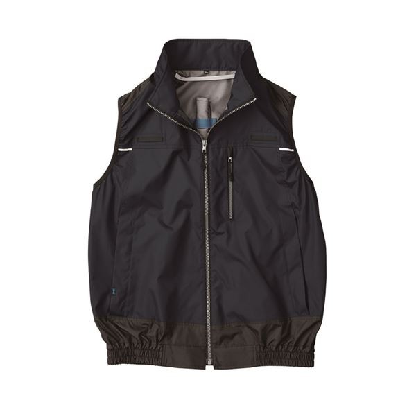 KU92120 空調服 R ポリエステル製 遮熱フルハーネス仕様ベスト 服のみ ダークブルー 5L 青 熱を遮断するフルハーネス仕様のダークブルーのポリエステル空調服5Lサイズ 青 送料無料の通販は