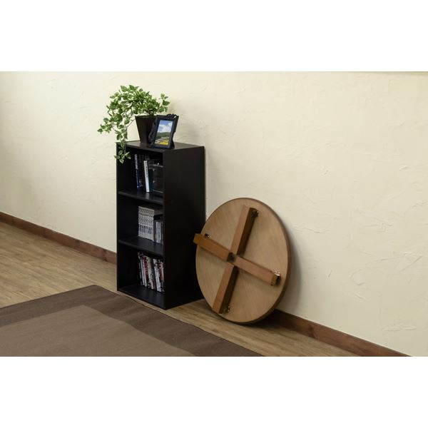 Rosslea 折り畳みテーブル 85Φ ナチュラル 折りたたみ コップ