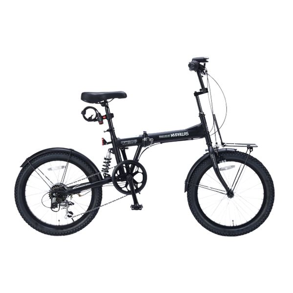 MF208 折畳セミファット20・6SP・リアサス マットブラック（BK） 黒