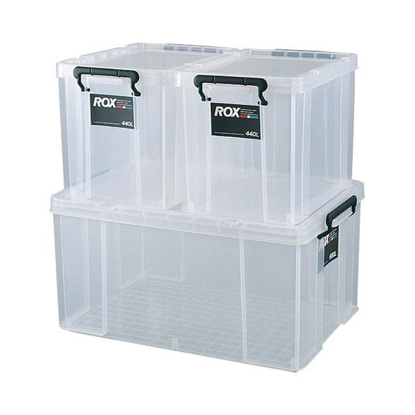 (まとめ) 天馬 ロックス 660S W440×D660×H165mm クリア 1個 〔×2セット〕 まとめ) 天馬 ロックス 660S W440×D660×H165mm クリア 1個 〔×2セット