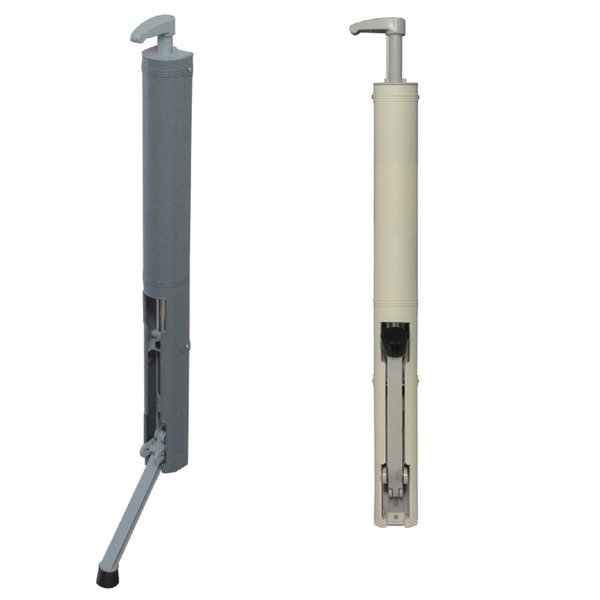 ハンディ ドアストッパー/戸当り 【グレー】 ドアと床のすき間が0.5〜12cmまで対応可 ワンハンドルで簡単操作 床とドアの隙間を自在に調整するマルチドアストッパー【グレー】- ドアと床の隙間を0.5〜12cmまで完璧にブロック 送料無料の通販は 7,100円