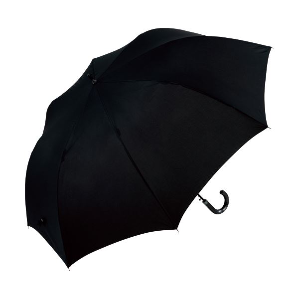 （まとめ）スギハラ ジャンプ傘 80cm ブラックML8010BK 1本【×5セット】 黒