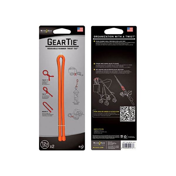 (まとめ) シームーン NiteIze ギアータイ 12インチ オレンジ NI01973 1箱(2個) 【×3セット】 自在な形状を作り出し、どんな場所でも活躍する 多用途なギアータイ オレンジの12インチ、まとめて2個入り 【×3セット】 送料無料の通販は 6,012円
