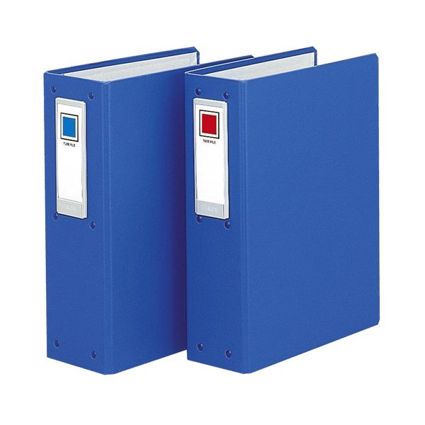 (まとめ) コクヨ チューブファイル(ロングボディ) 片開き A4タテ 4穴 800枚収容 背幅108mm 青 フ-L684NB 1冊 〔×10セット〕 まとめ) コクヨ チューブファイル(ロングボディ) 片開き A4タテ 4穴