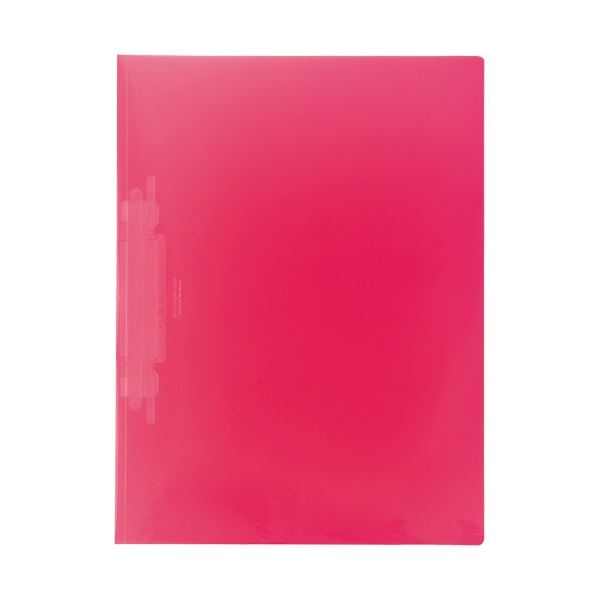 (まとめ) リヒトラブ ルーパーファイル(色透明表紙) A4タテ 2穴 100枚収容 クリスタルピンク F-3006-5P-18 1パック(5冊) 【×20セット】 送料無料の通販は