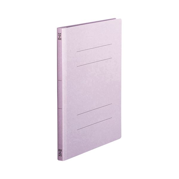 (まとめ) TANOSEE フラットファイル（スタンダードカラー） A4タテ 150枚収容 背幅18mm 紫 1セット（100冊：10冊×10パック） 【×5セット】 送料無料の通販は 24,428円