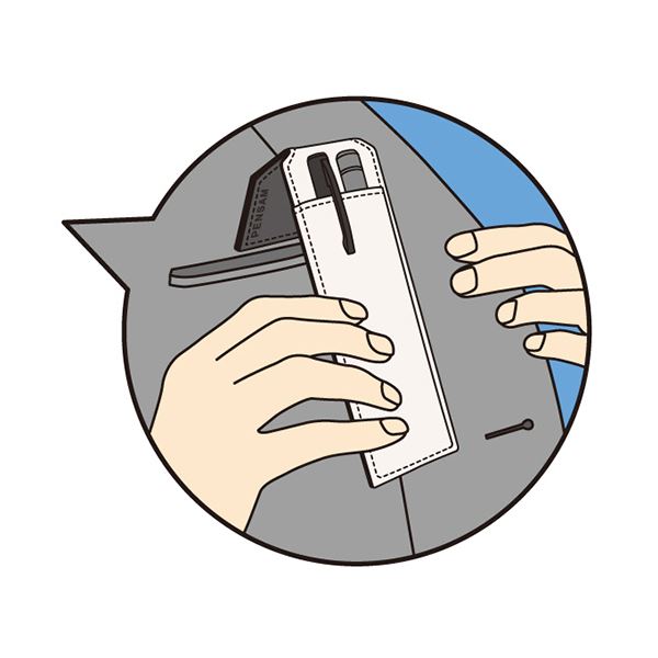 （まとめ） キングジム はさめるペンケース ペンサムスリムタイプ 白 2001シロ 1個 〔×5セット〕 まとめ) キングジム はさめるペンケース ペンサムスリムタイプ