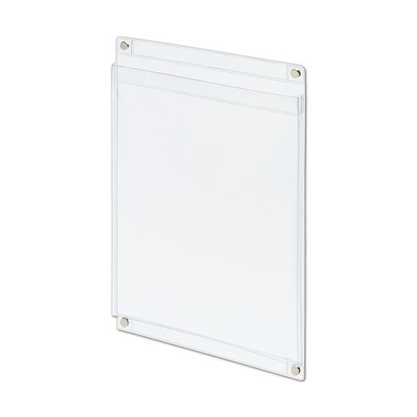 （まとめ） ライオン事務器 マグネットポケットソフトタイプ A4 W230×D11×H337mm 透明 MP-C4 1個 【×5セット】 送料無料の通販は