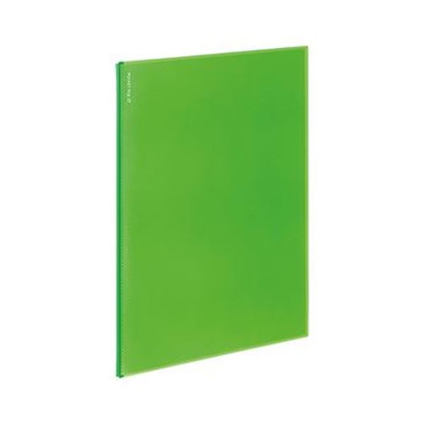 （まとめ）コクヨ ポケットファイルα（ノビータα）固定式 A4タテ 6ポケット 背幅3mm ライトグリーン ラ-NF6LG 1セット（10冊）【×10セット】 緑 送料無料