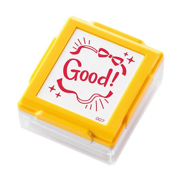 (まとめ) シヤチハタ いいねスタンプくん イエロー Good PEW-A1-R-07 1個 【×20セット】 黄 評価のスタンプくん テストや宿題にポンと押してGood カラフルなイエローで目立つ 20個セットでお得 黄 送料無料の通販は