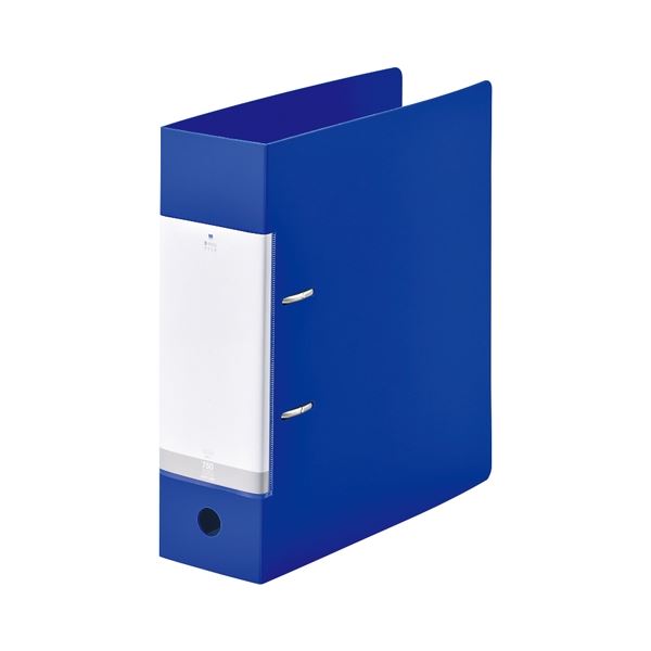 (まとめ) LIHITLAB D型リングファイル A4S 青 G2290-8【×10セット】 送料無料