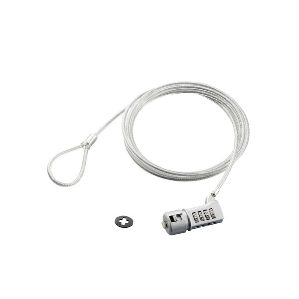 (まとめ) セキュリティスロット対応セキュリティワイヤーロック 4桁ダイヤル式タイプ ESL-37 1パック 【×10セット】 送料無料の通販は 34,108円