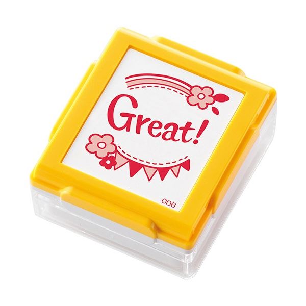 (まとめ) シヤチハタ いいねスタンプくん イエロー Great PEW-A1-R-06 1個 【×20セット】 黄 送料無料の通販はその他印鑑・ハンコ