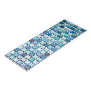 【160個セット】 ガラス調 インテリアシール 【クリアブルー】 約37.6×13.4cm BEAUS Tile モザイクタイルシール 青 送料無料の通販は 86,871円