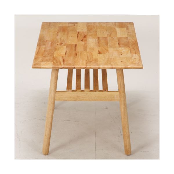 ダイニングテーブル ダイニング用テーブル 食卓テーブル 机 約幅120cm 木製 棚付き (置き台 置き場付き) Natural Signature ヘームル リビング ダイニング 在宅ワーク 子供部屋 送料無料の通販は