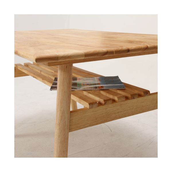 ダイニングテーブル ダイニング用テーブル 食卓テーブル 机 約幅120cm 木製 棚付き (置き台 置き場付き) Natural Signature ヘームル リビング ダイニング 在宅ワーク 子供部屋 送料無料の通販は