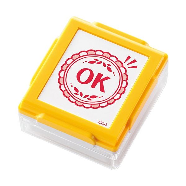 (まとめ) シヤチハタ いいねスタンプくん イエロー OK PEW-A1-R-04 1個 【×20セット】 黄 評価のスタンプくん テストや宿題にピッタリのポン 黄 送料無料の通販は