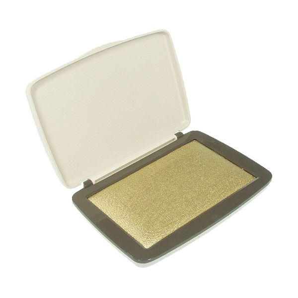 （まとめ）サンビー 顔料系スタンプ台 中型 金 SA-28 1個 【×10セット】 送料無料の通販は