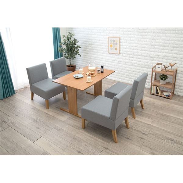 ダイニング5点セット （テーブル×1 チェア×4） 約幅110cm 4人掛け ナチュラル×ブラウン 組立品〔代引不可〕 ダイニング 5点セット 約幅110cm ダイニングテーブル×1 ダイニング